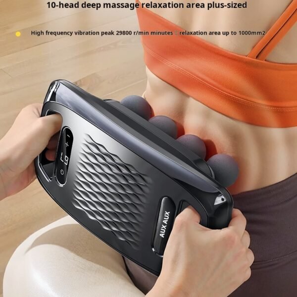 Fascia gun muscle massager 10 heads men's special muscle film instrument girls multi-function relaxation neck film gun
